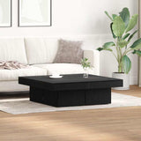 Coffee Table Black Oak 90 x 90 x 28 cm Engineered Wood 862628