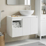 Bathroom Furniture Set 2 pcs White Engineered Wood 3404084