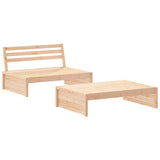 Garden Lounge Set Natural Pine Solid Pine Wood Medium Modular 3186620