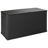 Garden Storage Box Anthracite 120x56x63 cm PP Rattan 43711