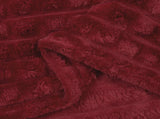 Throw Blankets 6 pcs Bordeaux Red 150 x 130 cm Fleece 42016969