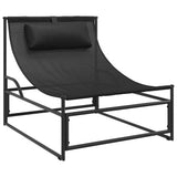 Garden Lounger Chair Anthracite 87x74x73 cm Steel and Textilene 42003022