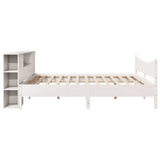 Bed Frame without Mattress White 180x200 cm Super King Solid Wood Pine 3323291