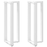 Bar Table Legs T-Shaped 2 pcs White 50x35x cm Steel 4013101