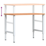 Workbench 100x60x cm Solid Wood Beech Rectangular 3309706