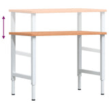 Workbench 100x60x cm Solid Wood Beech Rectangular 3309706