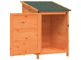 Garden Shed with Roof Brown 59 x 56 x 113.5 cm Solid Fir Wood 42033439