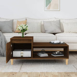 Coffee Table Brown Oak 100x50x45 cm Engineered Wood 821131