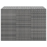 Garden Cushion Box PE Rattan 145x100x103 cm Grey 317231