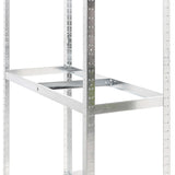3-Layer Tire Racks 2 pcs Silver 110x40x200 cm Steel 152896