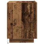 ZNTS Bedside Cabinet with LED Lights Old Wood 45x40x55 cm 863057