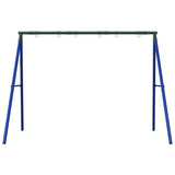 ZNTS Swing Frame for Outdoor with 6 Hanging Hooks Blue Steel 4009877