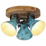 Ceiling Lamp 25 W Distressed Blue 35x35x25 cm E27 371827