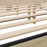 Bed Frame without Mattress Sonoma Oak 200x200 cm 3280083