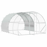 Chicken Coop Silver 400 x 300 x 200 cm Galvanised Steel 3434696