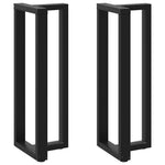 ZNTS Bar Table Legs T-Shaped 2 pcs Black 40x35x cm Steel 4013096