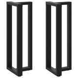 ZNTS Bar Table Legs T-Shaped 2 pcs Black 40x35x cm Steel 4013096