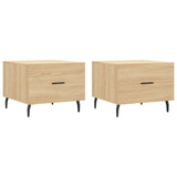 Coffee Tables 2 pcs Sonoma Oak 50x50x40 cm Engineered Wood 829435