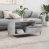Coffee Table Concrete Grey 90x49x45 cm Engineered Wood 831016
