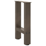 Coffee Table Legs Natural Steel 2 pcs 38x cm Steel 4013279