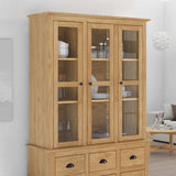 Cabinet with Glass Doors BODO Honey Brown 42023485