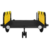 Bike Trailer Yellow and Black Oxford Fabric and Iron 94197