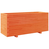 Garden Planter Wax Brown 110x40x49.5 cm Solid Wood Pine 3282561