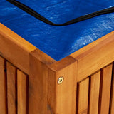Garden Storage Box 200x50x58 cm Solid Acacia Wood 316500