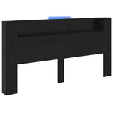 Headboard Black Oak 200 x 15 x 103.5 cm Engineered Wood 886267