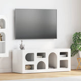 TV Cabinet High Gloss White 100 x 35 x 40 cm Engineered Wood 891268