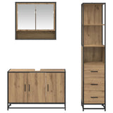 Bathroom Furniture Set 3 pcs Artisan Oak Engineered Wood 3402415