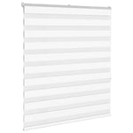 ZNTS Zebra Blind White 125x150 cm Fabric Width 120.9 cm Polyester 4014760