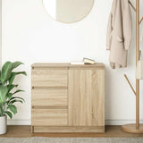 Sideboard with Drawer Sonoma Oak 71x35x65 cm Engineered Wood 861573