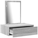 Dressing Table with Drawer Grey 60 x 40 x 70 cm Engineered Wood 865195