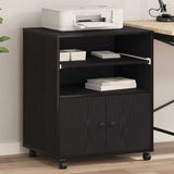 Printer Stand Black Oak 60 x 48 x 74 cm Engineered Wood 862287