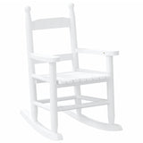 Rocking Chair for Children White Solid Wood Poplar 4008881