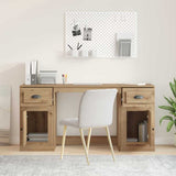 Desk with Cabinet Artisan Oak Engineered Wood 3402678