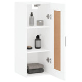 Wall Mounted Cabinet White 34.5x34x90 cm Engineered Wood 830508