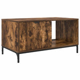 Coffee Table Smoked Oak 90 x 49 x 46 cm Engineered Wood 883449