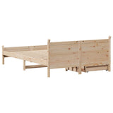 Bed Frame without Mattress 120x200 cm Solid Wood Pine 3309773