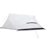 Camping Tent Dome 4-Person White Blackout Fabric Waterproof 94730