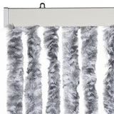 Insect Curtain White and Grey 100x220 cm Chenille 284281