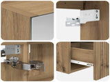 Bathroom Cabinet Set 5 pcs Artisan Oak Engineered Wood 3406318