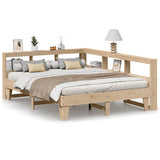 Bookcase Bed without Mattress 150x200cm Solid Wood Pine 3324535