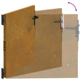 Garden Gate 85x125 cm Corten Steel Square Design 153257
