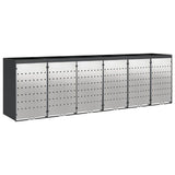 Wheelie Bin Storage for 6 Bins Anthracite 408 x 77.5 x 121.5 cm 3394787