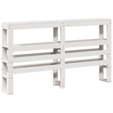 Bed Frame with Headboard without Mattress White 140x190 cm 3306105