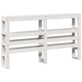 Bed Frame without Mattress White 120x200 cm Solid Wood Pine 3305825