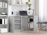 Desk with Drawer Concrete Grey 100 x 40 x 75 cm Engineered Wood 8000455