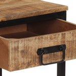 Console Table 100x35x70 cm Solid Rough Wood Mango 374077
